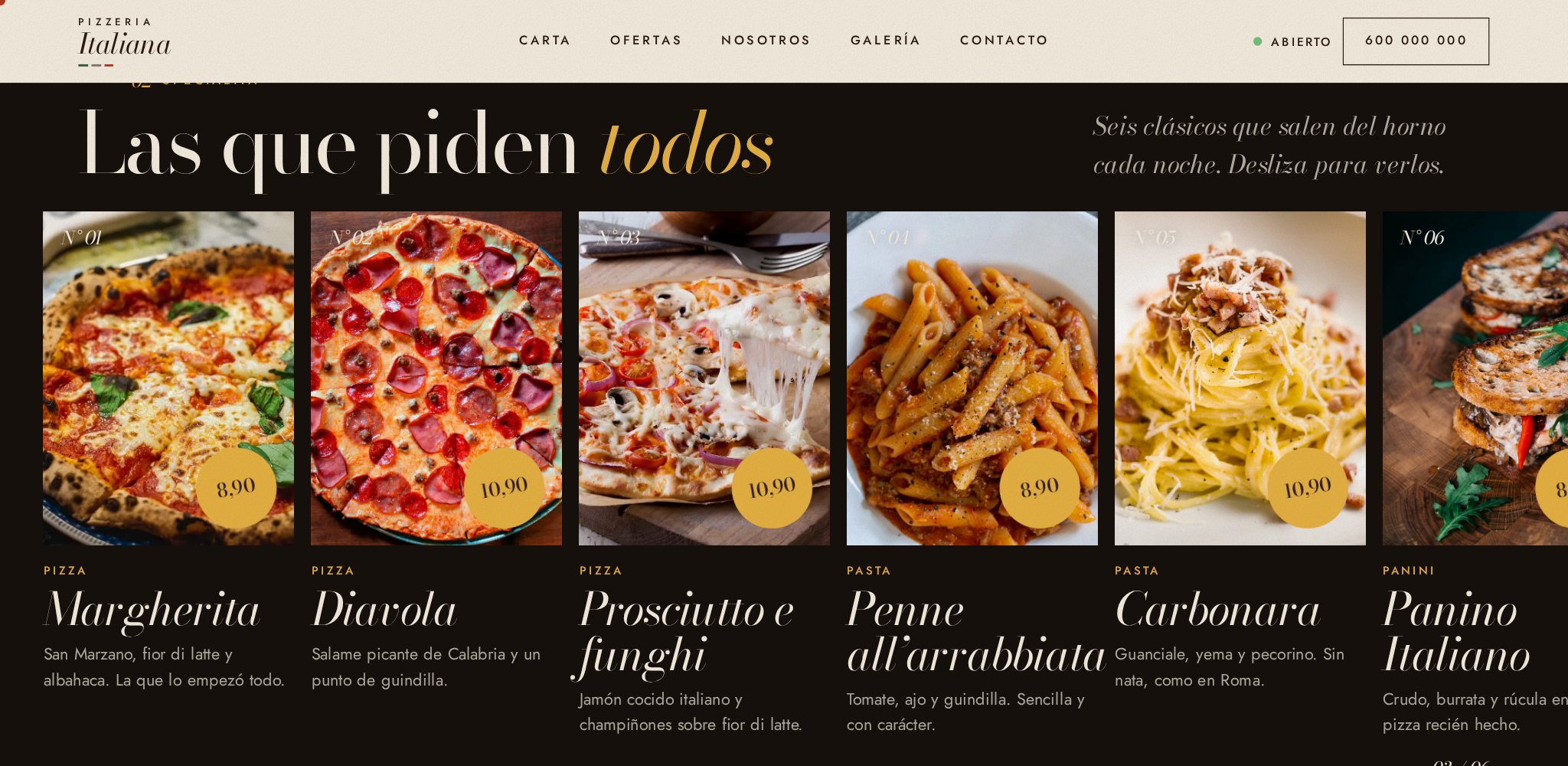 Especialidades en horizontal